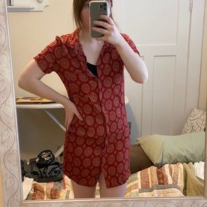 Button-up t-shirt dress